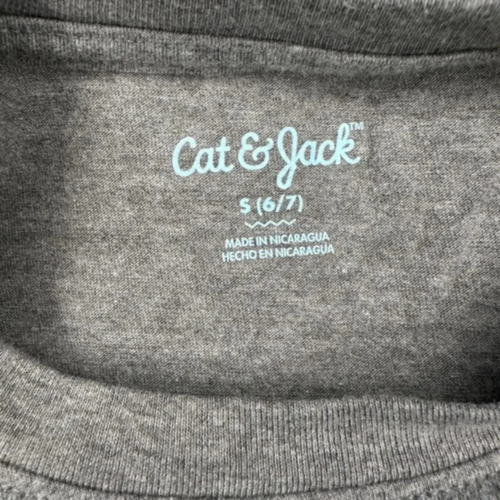 Cat & Jack‎ Boys Cat & Jack Raglan Henley Tee size S 6/7